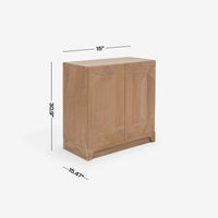 Black Averi Modular Cabinet Dimension detail