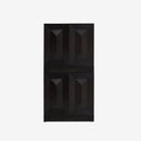 Black Averi Modular Cabinet Front  Stacked 2 pieces set