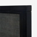 Black Kalana Queen Rattan Bed Detail headboard