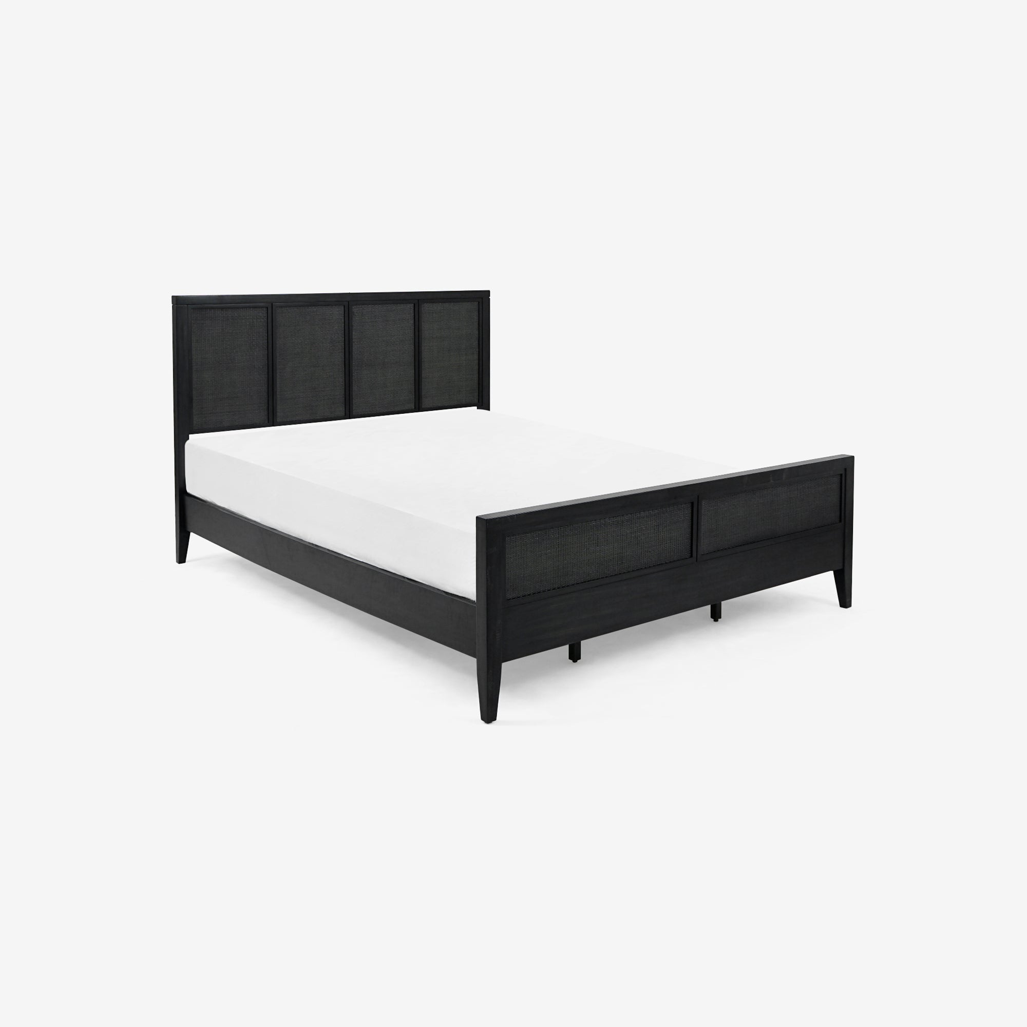 Kalana - Queen Rattan Bed, Black