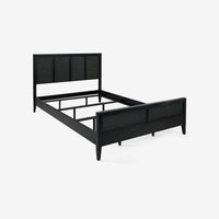 Black Kalana Queen Rattan Bed Frame