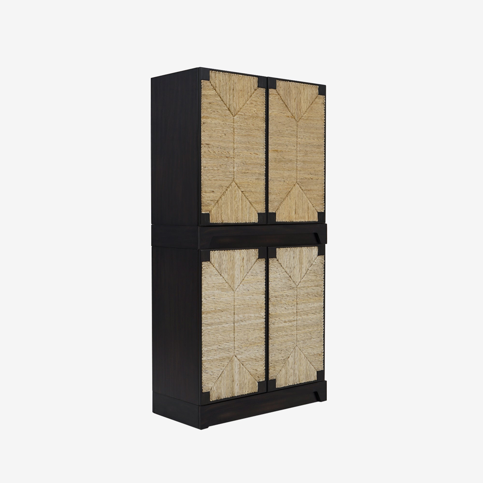 Black Kolena 31.5 Banana Modular Cabinet angled view set of 2
