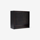Natural Liora 31.5 Rattan Modular Cabinet Angled View