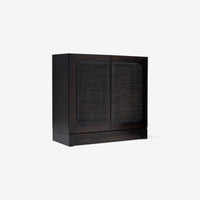 Natural Liora 31.5 Rattan Modular Cabinet Angled View