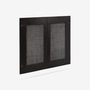 Black Liora 31.5 Rattan Modular Cabinet Doors rear view 