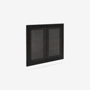 Black Liora 31.5 Rattan Modular Cabinet Doors angled view
