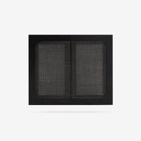 Black Liora 31.5 Rattan Modular Cabinet Doors front view 
