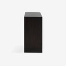 Side view Black Liora 31.5 Rattan Modular Cabinet
