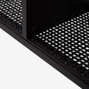 Detail Shelf Black Liora 41 Rattan Console Table 