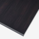 Detail Top View Black Liora 72 x 30 Rattan Dining Table