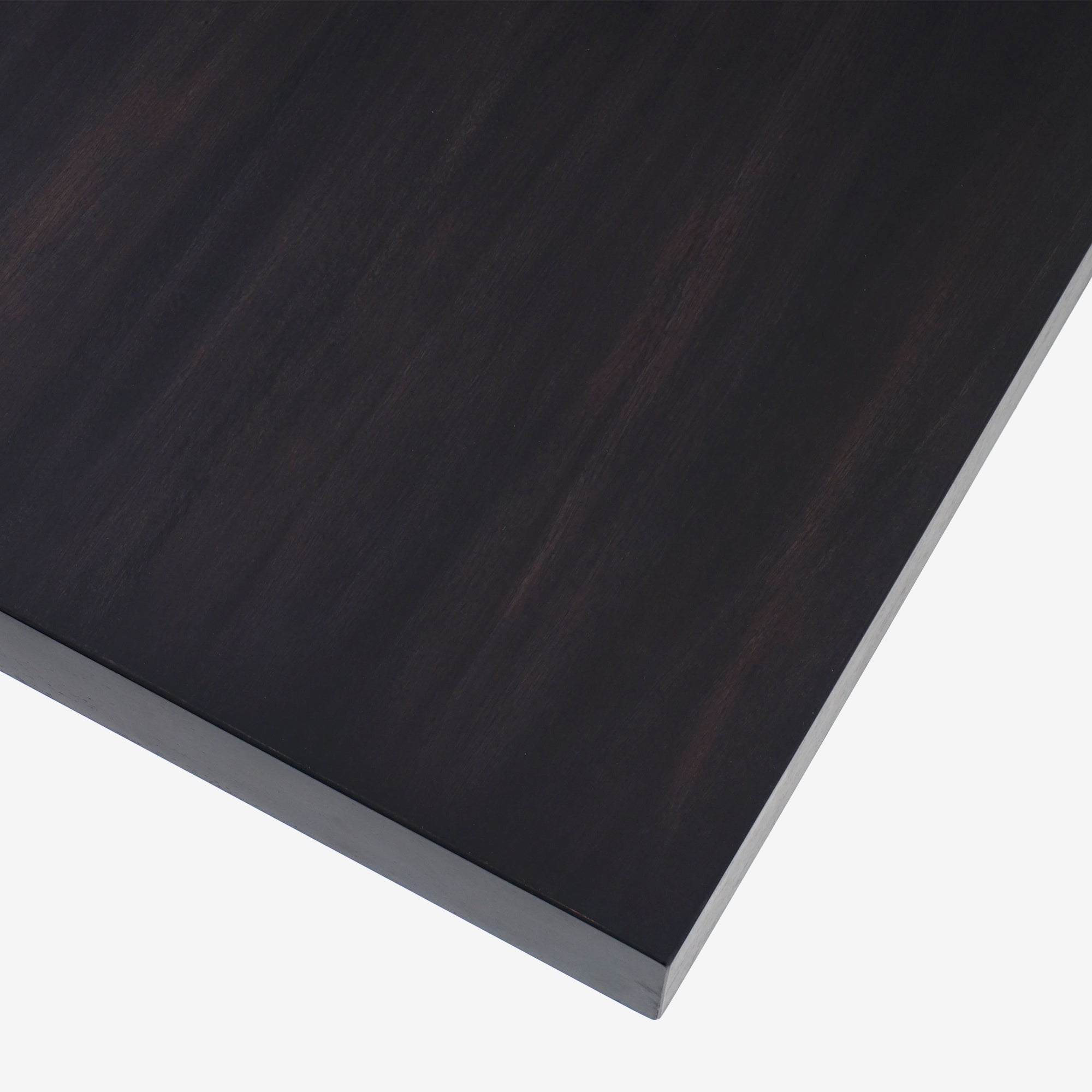 Detail Top View Black Liora 72 x 30 Rattan Dining Table
