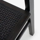 Detail Leg Black Liora Rattan Dining Chair Set