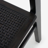 Detail Leg Black Liora Rattan Dining Chair Set