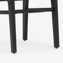 Detail Leg Black Liora Rattan Dining Chair Set