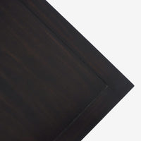 Top View Black Lurian 1 Drawer Rattan Nightstand