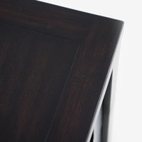 Top View Black Lurian 6 Drawer Rattan Dresser