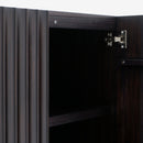 Detail Hinge Black Mira 31.5 Scalloped Modular Cabinet