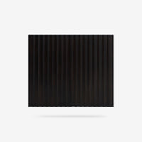 Front View Black Mira 31.5 Scalloped Modular Cabinet Doors