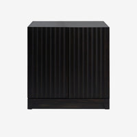 Front View Black Mira 31.5 Scalloped Modular Cabinet