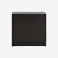 Rear View Black Mira 31.5 Scalloped Modular Cabinet