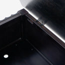 Detail Hinge Black Mira 42 Scalloped Storage Bench