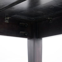Detail Bottom Black Mira 72 x 30 Scalloped Dining Table