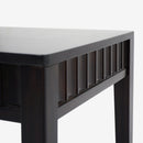 Detail Seat Black Mira Scalloped Dining Chair Set