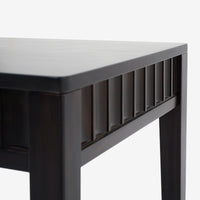 Detail Seat Black Mira Scalloped Dining Chair Set