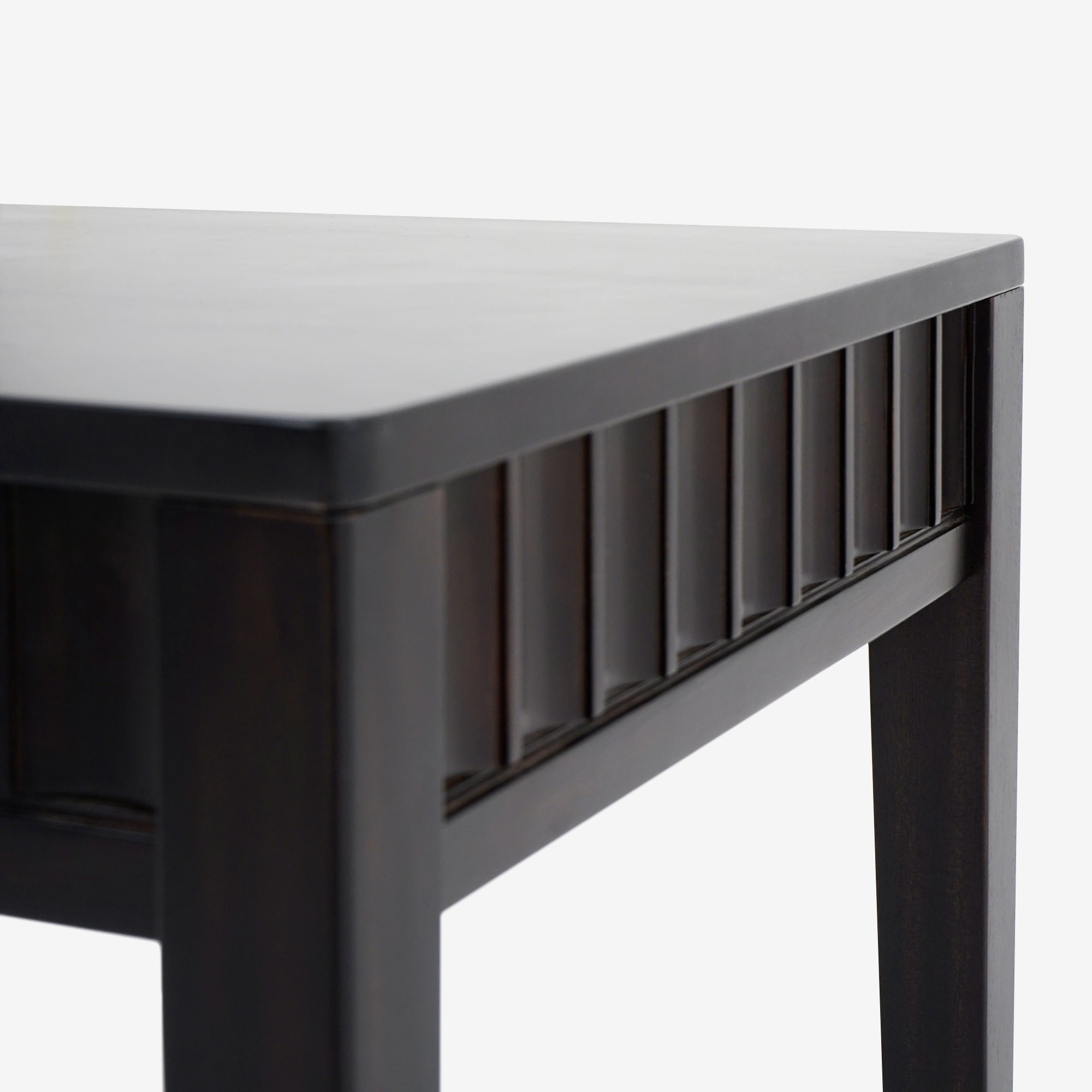 Detail Seat Black Mira Scalloped Dining Chair Set