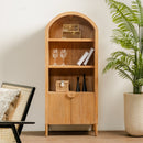 Javon Natural with decorative items in a room with a plant and chair.