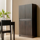 Mira - 31.5" Scalloped Modular Cabinet, Black