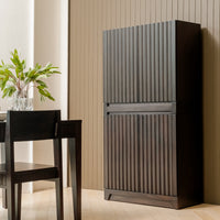 Mira - 31.5" Scalloped Modular Cabinet, Black