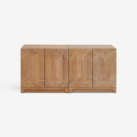 Natural Averi Modular Cabinet side by side front view