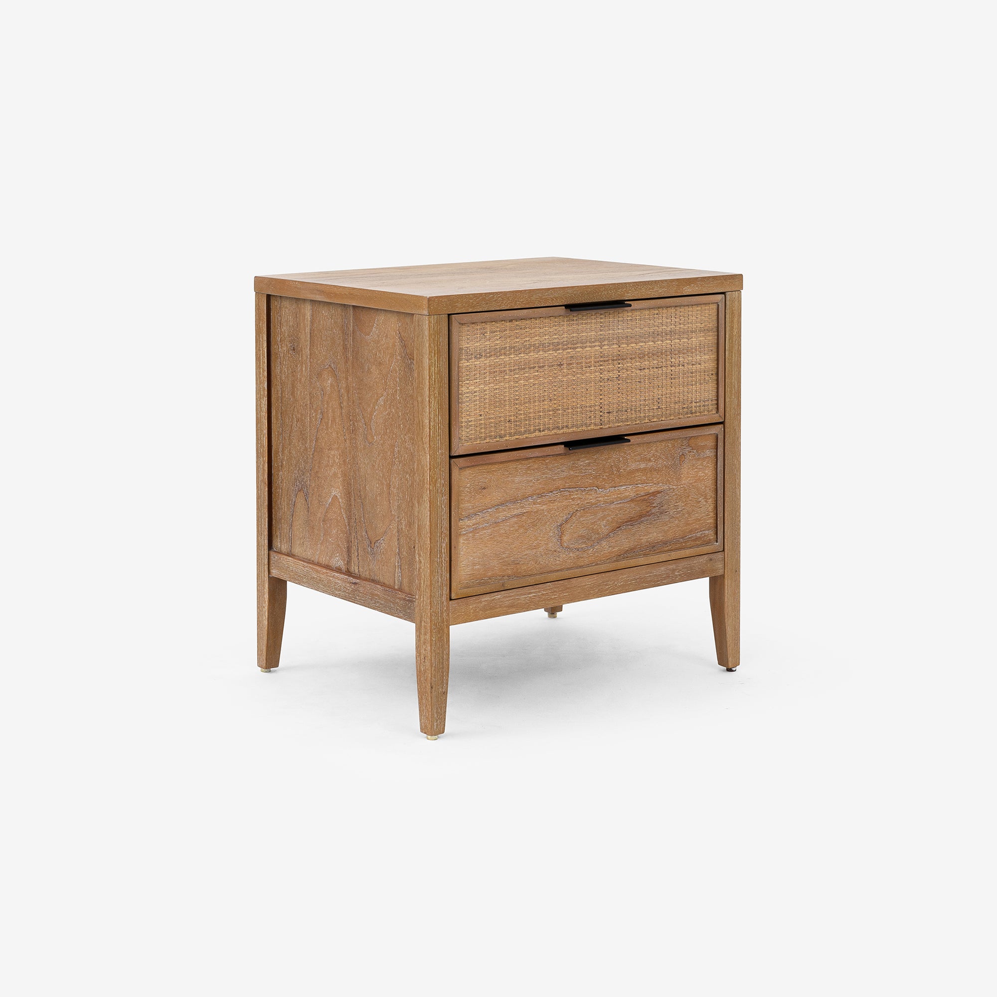 Kalana - 2-Drawer Rattan Nightstand, Natural