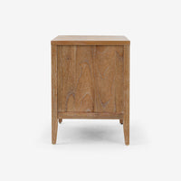 Natural Kalana 2 Drawer Rattan Nightstand rear view
