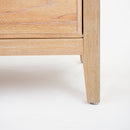 Natural Kalana 6 Drawer Rattan Dresser detail leg