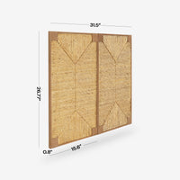 Natural Kolena 31.5 Banana Modular Cabinet Doors Detail Dimension