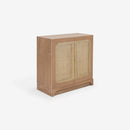 Angled View Natural Liora 31.5 Rattan Modular Cabinet