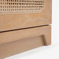 Detail Leg Natural Liora 31.5 Rattan Modular Cabinet