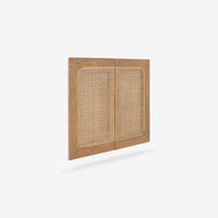 Natural Liora 31.5 Rattan Modular Cabinet Doors angled view