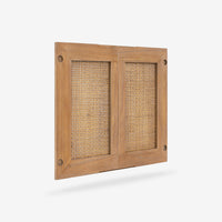 Natural Liora 31.5 Rattan Modular Cabinet Doors rear view