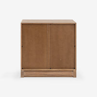 Rear view Natural Liora 31.5 Rattan Modular Cabinet