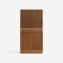 Rear View Set Of 2 Natural Liora 31.5 Rattan Modular Cabinet