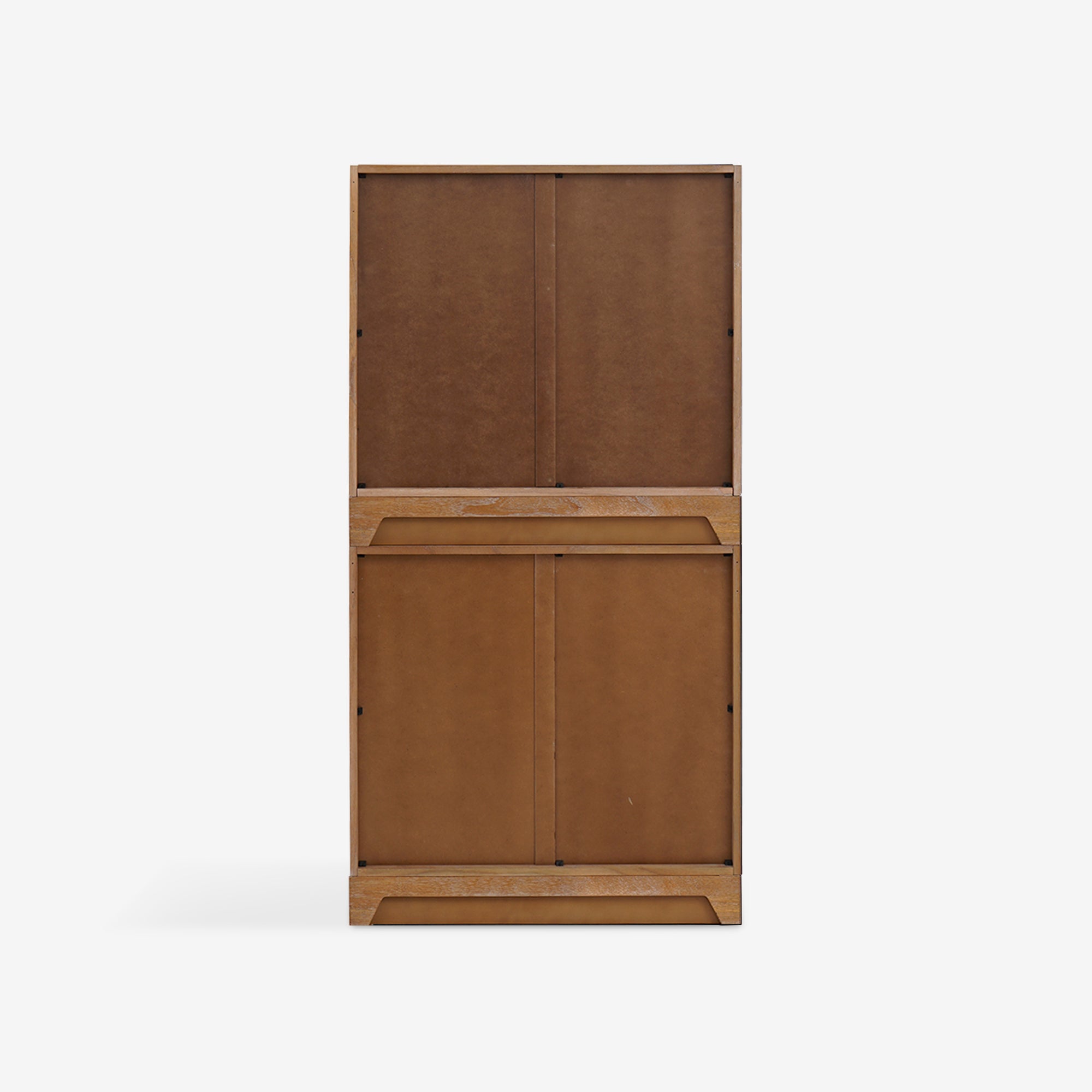 Rear View Set Of 2 Natural Liora 31.5 Rattan Modular Cabinet