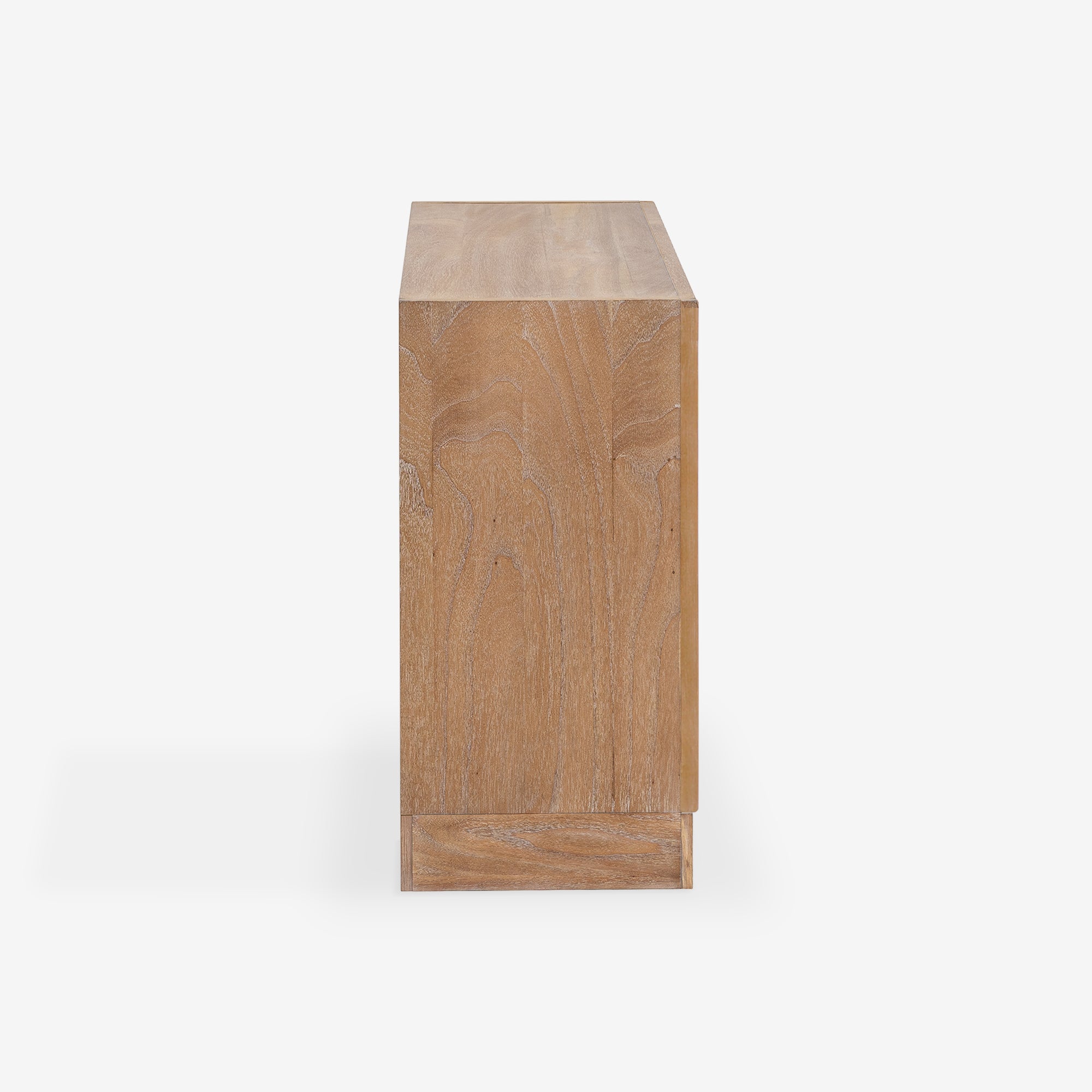 Side View Natural Liora 31.5 Rattan Modular Cabinet