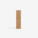 Side view Set of 2 Natural Liora 31.5 Rattan Modular Cabinet