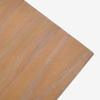 Top View Natural Liora 41 Rattan Console Table 
