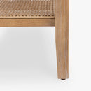 Detail leg Natural Liora 45 Rattan Bench