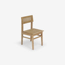Angled View Natural Liora Rattan Dining Chair Set