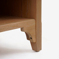 Detail Leg Natural Lurian 1 Drawer Rattan Nightstand